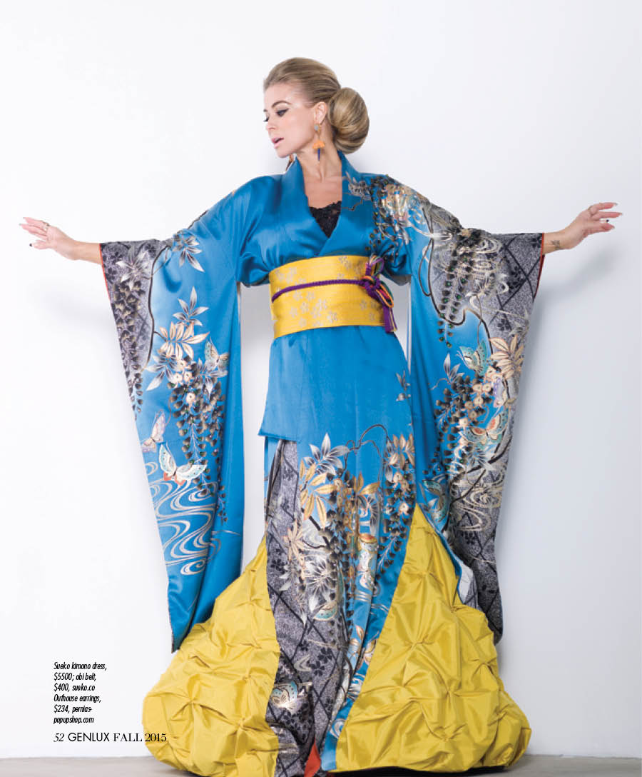 Wisteria Silk Kimono Gown