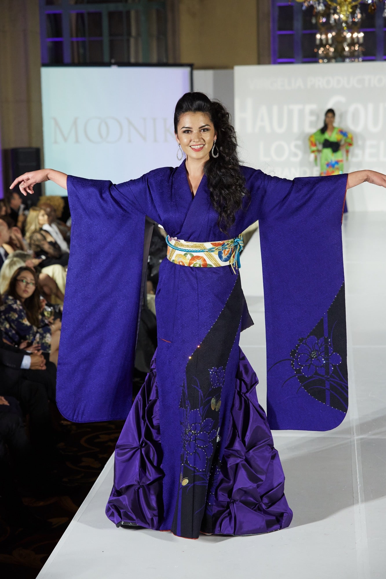 Imperial Bloom Kimono Gown