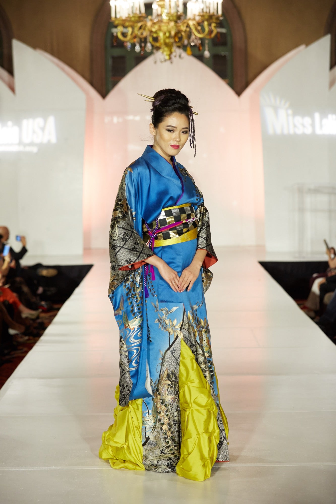 Wisteria Silk Kimono Gown