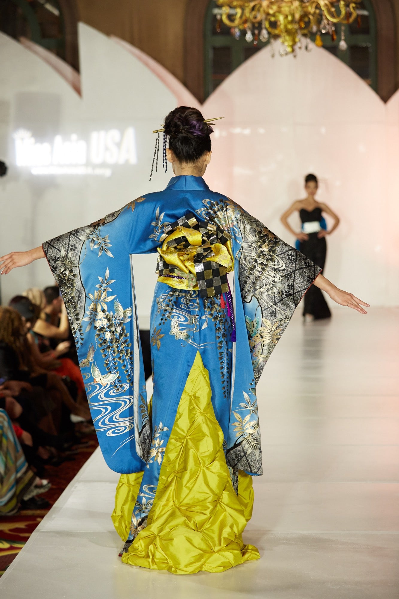 Wisteria Silk Kimono Gown