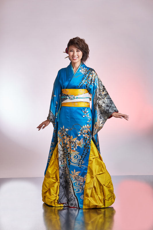 Wisteria Silk Kimono Gown